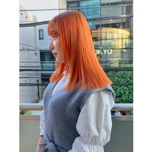 オレンジカラー オレンジベージュ ローライト ウルフカット - ARCANA 明治神宮前 表参道 原宿【アルカナ メイジジングウマエ オモテサンドウ ハラジュク】掲載中
