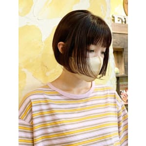 【Reir下北沢】*前下がりボブ+カフェブラウン*
