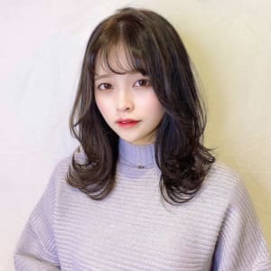 【金沢】逆三角カバー/韓国風ヘア/外はね/くびれミディ