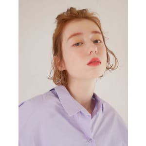 三軒茶屋_レディース_ハイトーン_オレンジベージュ_アレンジ - HAIR & MAKE EARTH 三軒茶屋店【ヘアメイクアース サンゲンヂャヤテン】掲載中