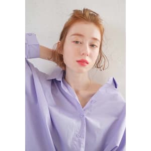 三軒茶屋_レディース_ハイトーン_オレンジベージュ_アレンジ - HAIR & MAKE EARTH 三軒茶屋店【ヘアメイクアース サンゲンヂャヤテン】掲載中