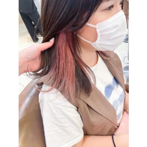 シアピンクベージュ インナーカラー【横浜】