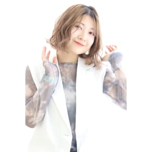 外ハネボブ /ゆるふわパーマ/10代 20代 30代