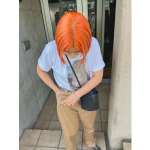 オレンジカラー オレンジベージュ ウルフカット ミニボブ - ARCANA 明治神宮前 表参道 原宿【アルカナ メイジジングウマエ オモテサンドウ ハラジュク】掲載中