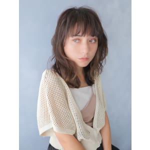 ミディアム ナチュラル 抜け感 大人かわいい