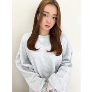 【山田】ペールベージュナチュラルストレートy364