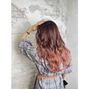 ピンクグラデーション10代20代11000円