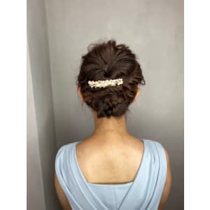 ヘアアレンジ ヘアセット イベント 結婚式 二次会 