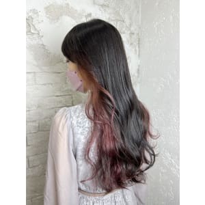 インナーカラーピンク10代20代11000円