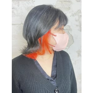 インナーカラーオレンジ10代20代12650円