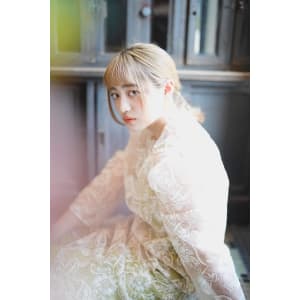 ホワイトベージュ×似合わせカット