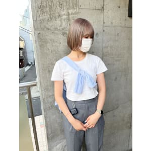ミルクティーベージュ グレージュ 切りっぱなしボブ - ARCANA 明治神宮前 表参道 原宿【アルカナ メイジジングウマエ オモテサンドウ ハラジュク】掲載中