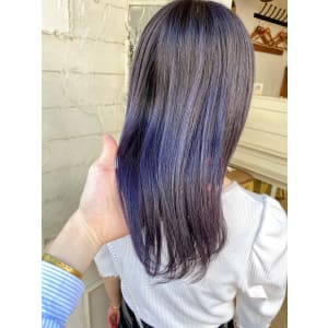 2022年秋冬人気暗髪透明感ラベンダーグレージュ30代梅ヶ丘