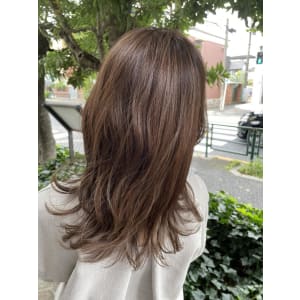 白髪ぼかし_ハイライト_ベージュ