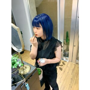 ネイビーカラー ブルーカラー ボブ ウルフカット - ARCANA 明治神宮前 表参道 原宿【アルカナ メイジジングウマエ オモテサンドウ ハラジュク】掲載中