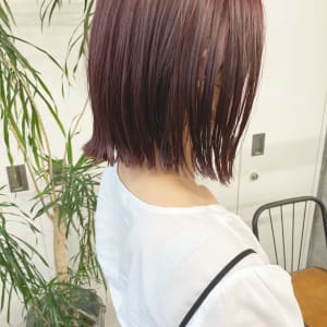 Union【ナチュラルボブ×コーラルピンク】