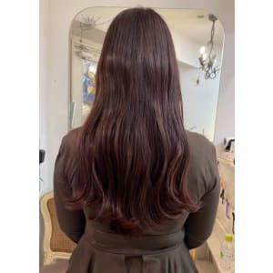 春夏ショコラピンク美髪カラーロングヘア梅ヶ丘美容室