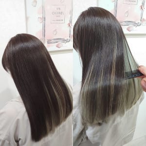 【髪質改善】インナーグレージュ系カラー　Ash清瀬 大嶋