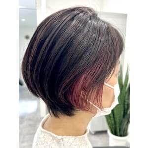 【RATIO 国分寺 渡邊陽平】レッドイヤリングショート - RATIO HAIR DESIGN【レイシオ ヘア デザイン】掲載中