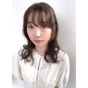 大人可愛い20代30代40代小顔ミディアムレイヤー★山之内 - SARA Beauty Sight 志免店【サラビューティーサイト シメテン】掲載中