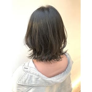 美髪/大人かわいい/こなれミディ/サンドベージュ