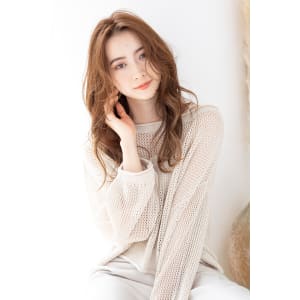 【Totia堀江】大人ウェーブ×ミルクティーベージュ
