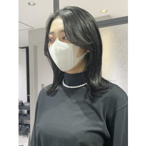 【 YOKE 】顔周りレイヤー横顔美人サイドバング韓国ヘア