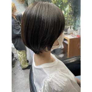 大人かわいい20代30代40代丸みショートボブ