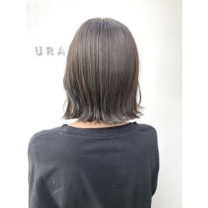 美髪/大人かわいい/こなれミディ/サンドベージュ