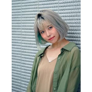 インナーカラー×ワンカールボブ - HAIR & MAKE EARTH 大分セントポルタ店【ヘアメイクアース オオイタセントポルタテン】掲載中