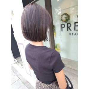大人っぽワンレングスボブ