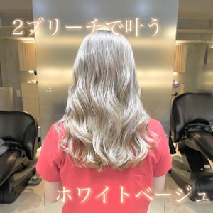 2ブリーチで叶う☆ホワイトベージュ