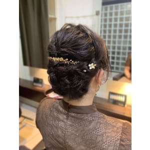 結婚式ヘアセット