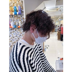 横浜☆波巻きパーマ 波巻きスパイラル ウルフ