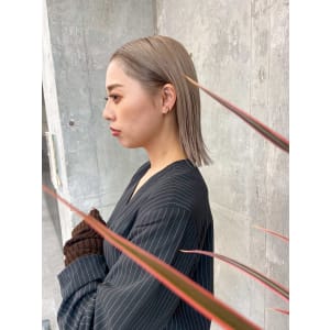 【union_okamoto】2回ブリーチホワイトベージュ