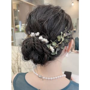 《mallow style》シニヨン~ユーカリ~ - mallow*花屋併設の美容院*【マロウ】掲載中