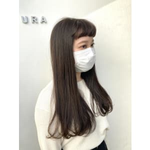 美髪/大人かわいい/こなれミディ/サンドベージュ