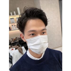 【メンズ】ツイストスパイラルパーマ/ツーブロック