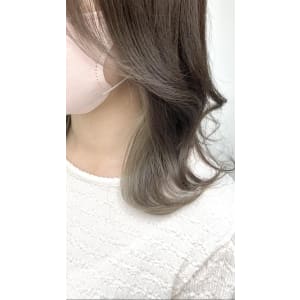 美髪/大人かわいい/こなれミディ/サンドベージュ