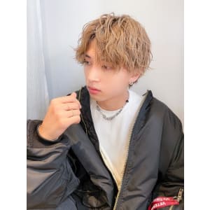 横浜☆ゆるめツイスパ 波巻き アップバング 