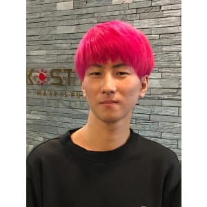 マッシュスタイル　ピンクカラー - K-STYLE HAIR STUDIO【ケースタイルヘアスタジオ】掲載中