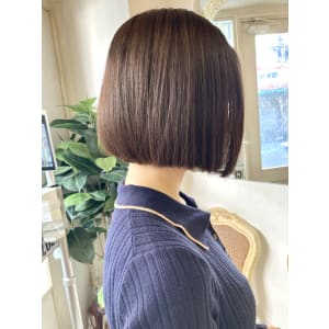 うる艶美髪前下がりハンサムショートボブ30代40代梅ヶ丘美容