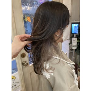 大人かわいいニュアンスインナーカラー30代40代梅ヶ丘美容室