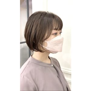 美髪/大人かわいい/こなれミディ/サンドベージュ