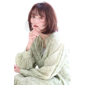 内巻きボブウルフ/ココアベージュ/イルミナカラー/20代