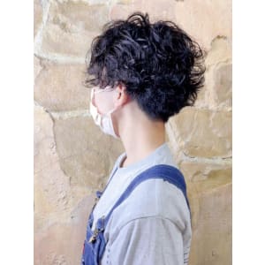 【151e_戸塚】*フェザーマッシュ+スパイラルパーマ*