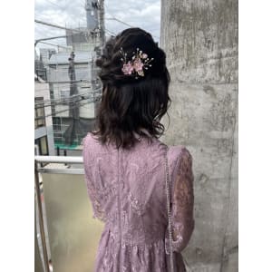 ヘアセット　アップスタイル　ヘアアレンジ