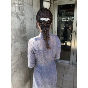 ヘアセット　アップスタイル　ヘアアレンジ