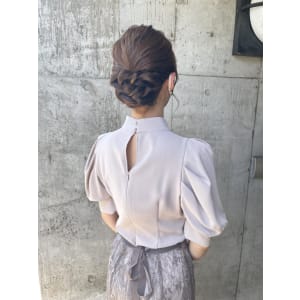 ヘアセット　アップスタイル　ヘアアレンジ
