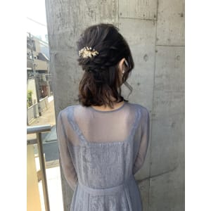 ヘアセット　アップスタイル　ヘアアレンジ